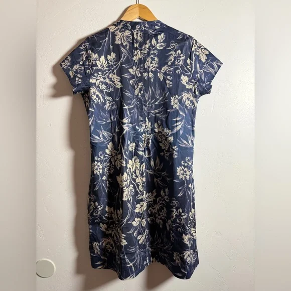 Peruvian Connection Navy and White Floral Dress Size Small - Picture 3 of 4